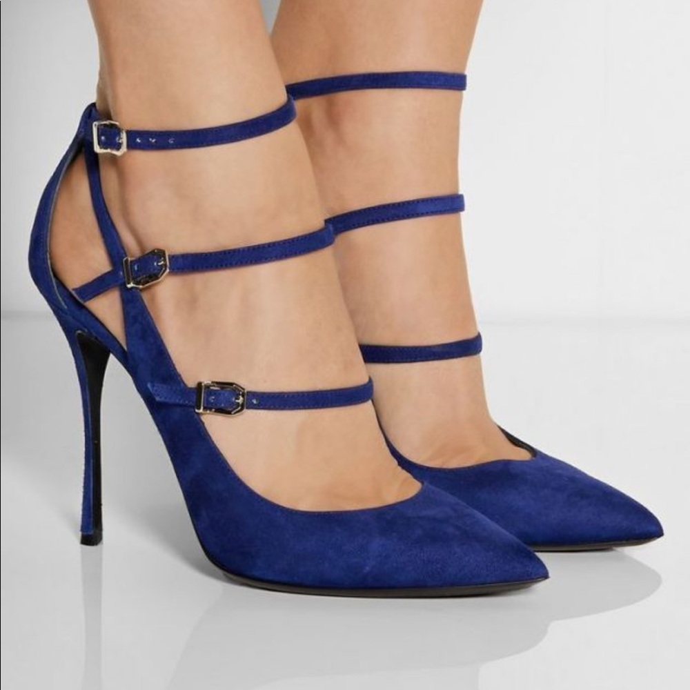 Nicholas Kirkwood Suede Pointed Toe Pump, Size 9.5